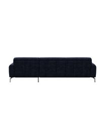 Sofa narożna z Zero Spot System Puzo, Tapicerka: 100% poliester z Zero Spo, Nogi: metal lakierowany, Niebieski, S 240 x G 165 cm