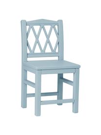 Silla infantil de madera Harlequin, Madera de abedul, tablero de fibras de densidad media (MDF), pintado con pintura libre de COV, Azul, An 30 x Al 58 cm