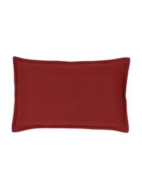 Housse de coussin en coton pourpre Mads, 100 % coton, Pourpre, larg. 30 x long. 50 cm