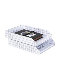 Documentenhouders Hakan, 2 stuks, Massief, gelamineerd karton
(100% gerecycled papier), Wit, zwart, B 23 cm x H 6 cm
