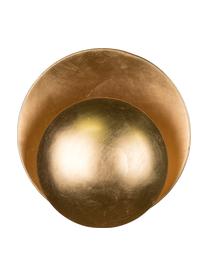 Kinkiet Orbit, Metal pokryty płatkami złota, Odcienie złotego, Ø 30 x G 15 cm