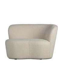 Grote bouclé fauteuil Sibylla, Bekleding: 100% polyester, Bouclé beige, B 112 x D 80 cm