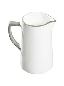 Jarra artesanal Grauer Hirsch, Cerámica, Blanco, gris, 0,7 L