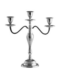 Candelabro fatto a mano Elle, Metallo rivestito, Argentato, Larg. 23 x Alt. 26 cm