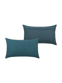 Coussin déco rectangulaire Gopher, Bleu pétrole