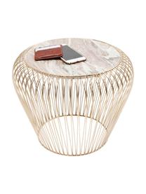 Table d'appoint avec plateau en marbre XS Beam, Gris