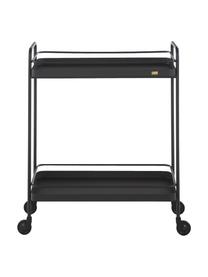 Carrello da portata in metallo Barclay, Metallo, laccato ruvido, Nero, Larg. 62 x Alt. 79 cm