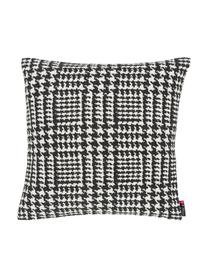 Housse de coussin 50x50 Glencheck, Noir, blanc