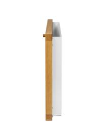 Wand-Schreibtisch Brenta, ausklappbar, Korpus: Mitteldichte Holzfaserpla, Weiß, Holz, B 74 x H 44 cm