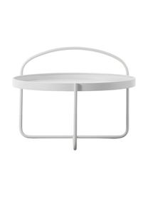 Tavolino rotondo da salotto bianco Melbury, Acciaio verniciato a polvere, Bianco, Ø 65 x Alt. 50 cm