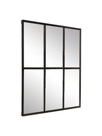Espejo de pared Industrial, Estructura: hierro, Espejo: cristal, Negro, An 93 x Al 93 cm