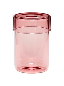 Boîte en verre rose Transisto, 2 élém., Verre, Rose, Ensemble de boîtes S