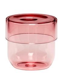 Boîte en verre rose Transisto, 2 élém., Verre, Rose, Ensemble de boîtes S