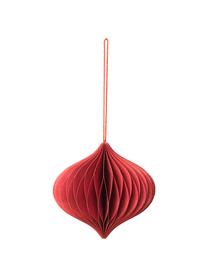 Kerstboomhangers Viola, set van 4, Rood, Ø 9 x H 10 cm