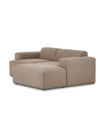 Ecksofa Melva (3-Sitzer), Bezug: 100% Polyester Der hochwe, Gestell: Massives Kiefernholz, FSC, Webstoff Nougat, B 239 x T 143 cm, Eckteil rechts