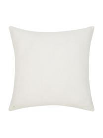 Federa arredo  ricamata Giselle, Cotone, Bianco crema, Larg. 45 x Lung. 45 cm