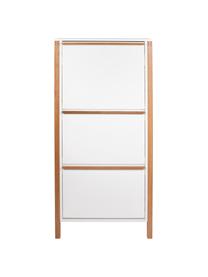 Zapatero Northgate, Estructura: tablero de fibras de dens, Blanco, roble, An 65 x Al 140 cm