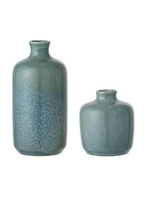 Ensemble de vases XS Ida, 2 élém., Grès cérame, Bleu, vert, De différentes tailles