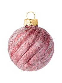 Kerstballen Gabriela, set van 3, Glas, Roze, Ø 6 x H 6 cm