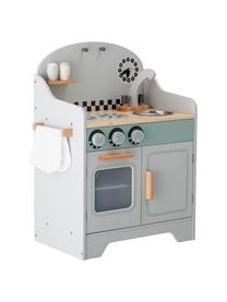 Spielzeug-Küche Minicook, Mitteldichte Holzfaserplatte (MDF), Lotusholz, beschichtet, Grau, Mehrfarbig, B 43 x H 58 cm