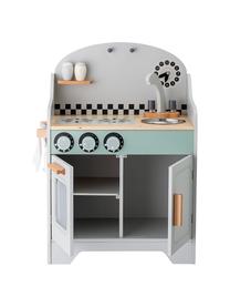 Cocina de juguete Minicook, Tablero de fibras de densidad media (MDF), madera de loto, recubierto, Gris, multicolor, An 43 x Al 58 cm