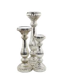 Candelabro Royal, Vetro rivestito, Argentato, Ø 11 x Alt. 30 cm