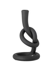 Candelabro moderno Flikka, Poliresina, Negro, An 13 x Al 22 cm