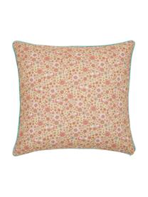 Poszewka na poduszkę z bawełny organicznej Louna, 100% bawełna organiczna z certyfikatem GOTS, Żółty, blady różowy, biały, S 45 x D 45 cm