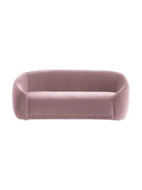 Sofa z aksamitu dla dzieci Austin Mini, Tapicerka: aksamit (90% bawełna, 10%, Korpus: drewno naturalne, Brudny różowy aksamit, S 133 x G 50 cm