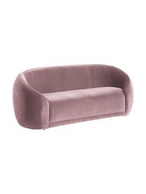 Samt-Kindersofa Austin Mini, Bezug: Samt (90 % Baumwolle, 10 , Gestell: Kiefernholz, Sperrholz, Samt Altrosa, B 133 x T 50 cm