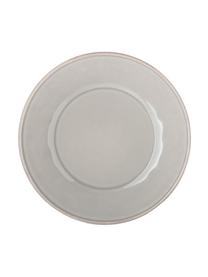 Assiette plate maison de campagne Constance, 2 pièces, Grès cérame, Gris clair, Ø 29 cm