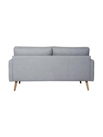 Sofa z nogami z drewna dębowego Saint (2-osobowa), Tapicerka: poliester Dzięki tkaninie, Niebieskoszara tkanina, S 169 x G 87 cm