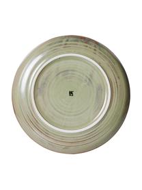 Piatto fondo in porcellana dipinta a mano Chef 4 pz, Porcellana, Verde oliva, Ø 22 cm