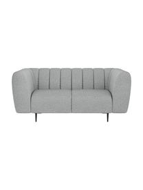 Sofa Shel (2-osobowa), Tapicerka: 100% poliester z uczuciem, Stelaż: drewno liściaste, drewno , Nogi: metal powlekany Dzięki tk, Jasny szary, S 170 x G 95 cm