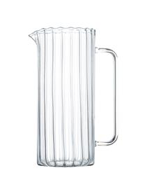 Jarra de vidrio borosilicato Romantic, 1,1 L, Vidrio de borosilicato, Transparente, Ø 8 x Al 21 cm