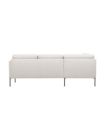 Ecksofa Fluente, Bezug: 80% Polyester, 20% Ramie , Gestell: Massives Kiefernholz, FSC, Webstoff Hellbeige, B 221 x T 200 cm, Eckteil links