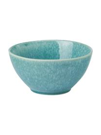 Bol à muesli artisanal grès turquoise avec émail Anthia, 2 pièces, Grès cérame, Turquoise, Ø 15 x haut. 8 cm