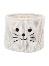 Panier de rangement coton Chaton, 100 % coton, Noir, blanc, Ø 32 x haut. 27 cm