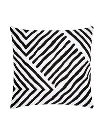 Housse de coussin 40x40 Mia, Noir, blanc