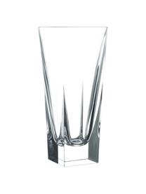 Vasos highball con relive Fusion, 6 uds., Vidrio, Transparente, Ø 8 x Al 16 cm, 380 ml