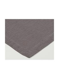 Servilletas de lino Cabin, 2 uds., Lino, Gris, L 40 x An 40 cm