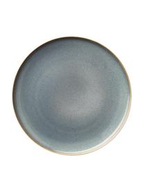 Snídaňový talíř z kameniny Saisons, 6 ks, Kamenina, Modrá, Ø 21 cm