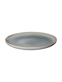 Plato postre de gres Saisons, 6 uds., Gres, Azul, Ø 21 cm