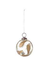 Boule de Noël Brask Ø 7 cm, Transparent, couleur laitonnée, Ø 7 cm