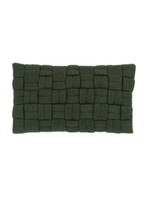 Funda de cojín Norman, Verde oscuro, An 30 x L 50 cm