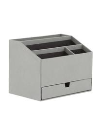 Organizer ufficio Greta, Cartone solido laminato, Grigio, Larg. 24 x Alt. 18 cm