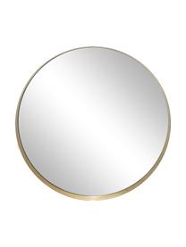 Miroir mural rond métal doré Metal, Couleur laitonnée, Ø 30 x prof. 3 cm