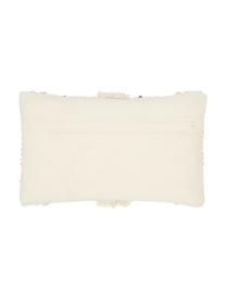 Housse de coussin rectangulaire ethnique Jolina, 100 % coton, Beige, larg. 30 x long. 50 cm