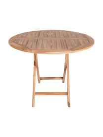 Tavolo pieghevole da giardino in legno di teak Oviedo, Ø100 cm, Legno di teak, Legno di teak, Ø 100 x Alt. 75 cm