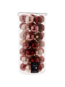 Set de bolas de Navidad Globe, Ø 6 cm, 49 pzas., Vidrio, Tonos rosa, Ø 6 cm